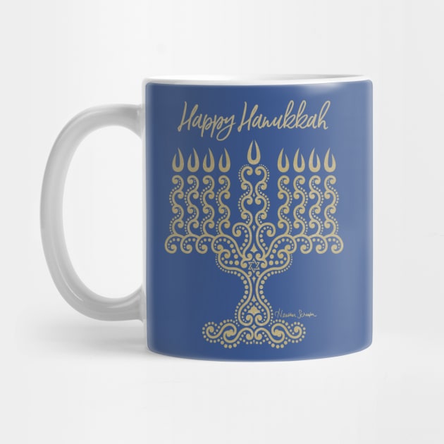 Happy Hanukkah Menorah by artsytoocreations